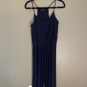 Annabelle Dark Blue Spaghetti Strap Jumpsuit